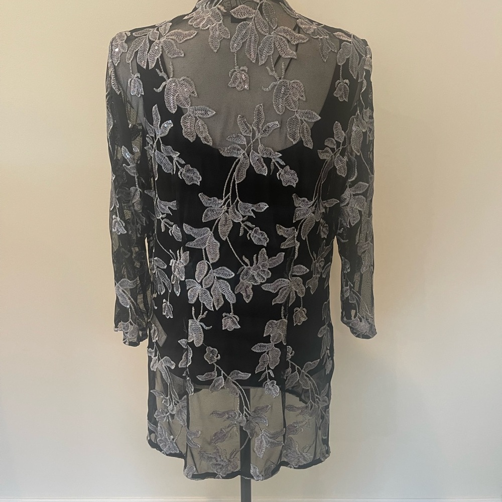 Alex Evenings Sequined Twin Set - image 3